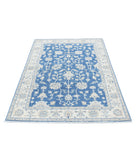 Ziegler 3'10'' X 6'0'' Hand-Knotted Wool Rug 3'10'' x 6'0'' (115 X 180) / Blue / Ivory