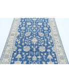 Ziegler 3'10'' X 6'0'' Hand-Knotted Wool Rug 3'10'' x 6'0'' (115 X 180) / Blue / Ivory