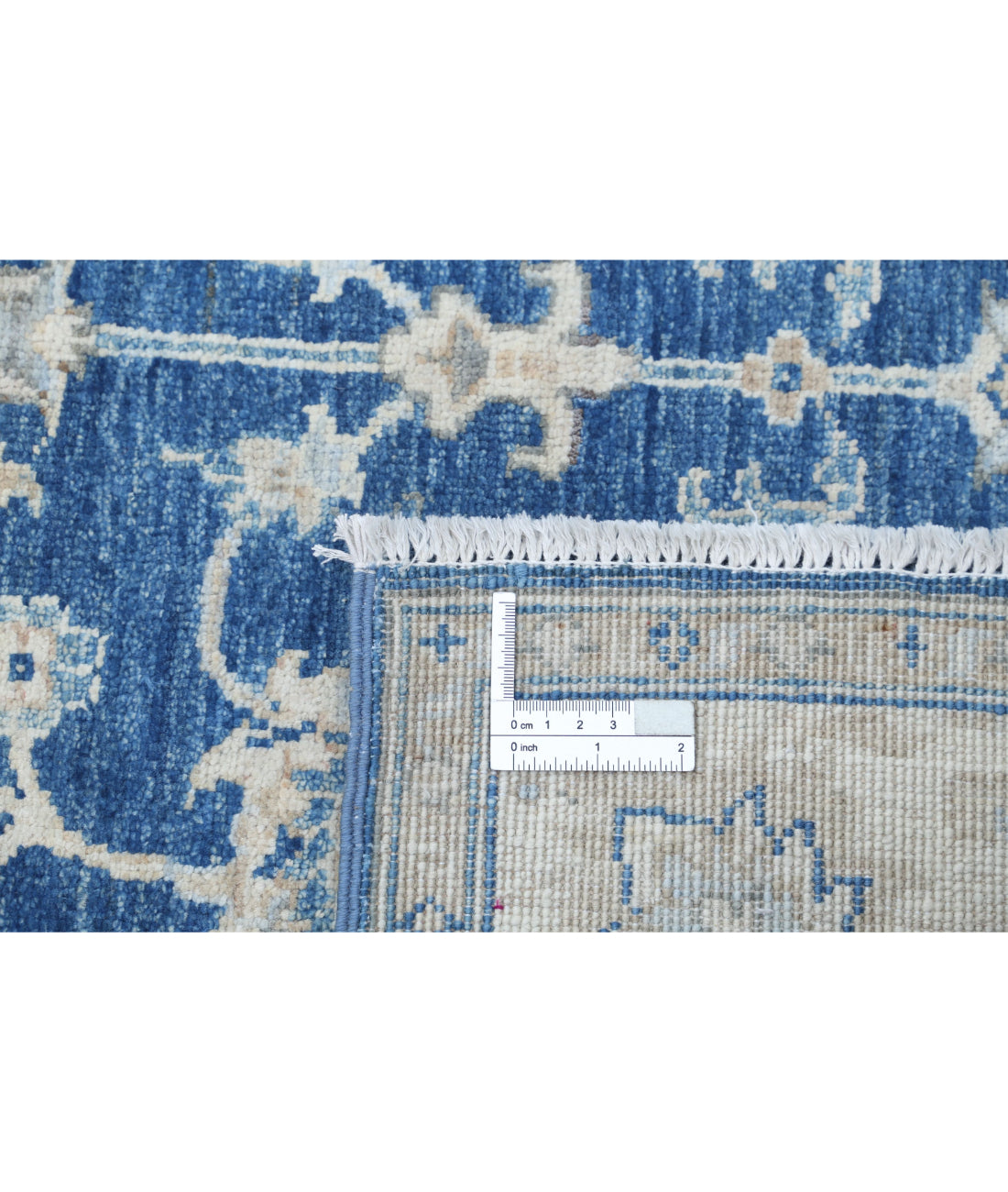 Ziegler 3'10'' X 6'0'' Hand-Knotted Wool Rug 3'10'' x 6'0'' (115 X 180) / Blue / Ivory