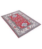 Ziegler 3'4'' X 4'8'' Hand-Knotted Wool Rug 3'4'' x 4'8'' (100 X 140) / Red / Ivory