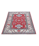 Ziegler 3'4'' X 4'8'' Hand-Knotted Wool Rug 3'4'' x 4'8'' (100 X 140) / Red / Ivory