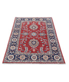 Ziegler 3'1'' X 5'2'' Hand-Knotted Wool Rug 3'1'' x 5'2'' (93 X 155) / Red / Blue