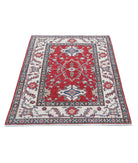 Ziegler 3'2'' X 4'8'' Hand-Knotted Wool Rug 3'2'' x 4'8'' (95 X 140) / Red / Ivory