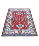 Ziegler 3'2'' X 4'9'' Hand-Knotted Wool Rug 3'2'' x 4'9'' (95 X 143) / Red / Ivory