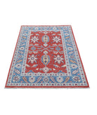 Ziegler 3'3'' X 5'0'' Hand-Knotted Wool Rug 3'3'' x 5'0'' (98 X 150) / Red / Blue