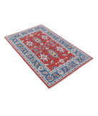 Ziegler 3'3'' X 5'0'' Hand-Knotted Wool Rug 3'3'' x 5'0'' (98 X 150) / Red / Blue