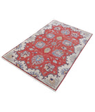 Ziegler 3'1'' X 5'1'' Hand-Knotted Wool Rug 3'1'' x 5'1'' (93 X 153) / Red / Ivory