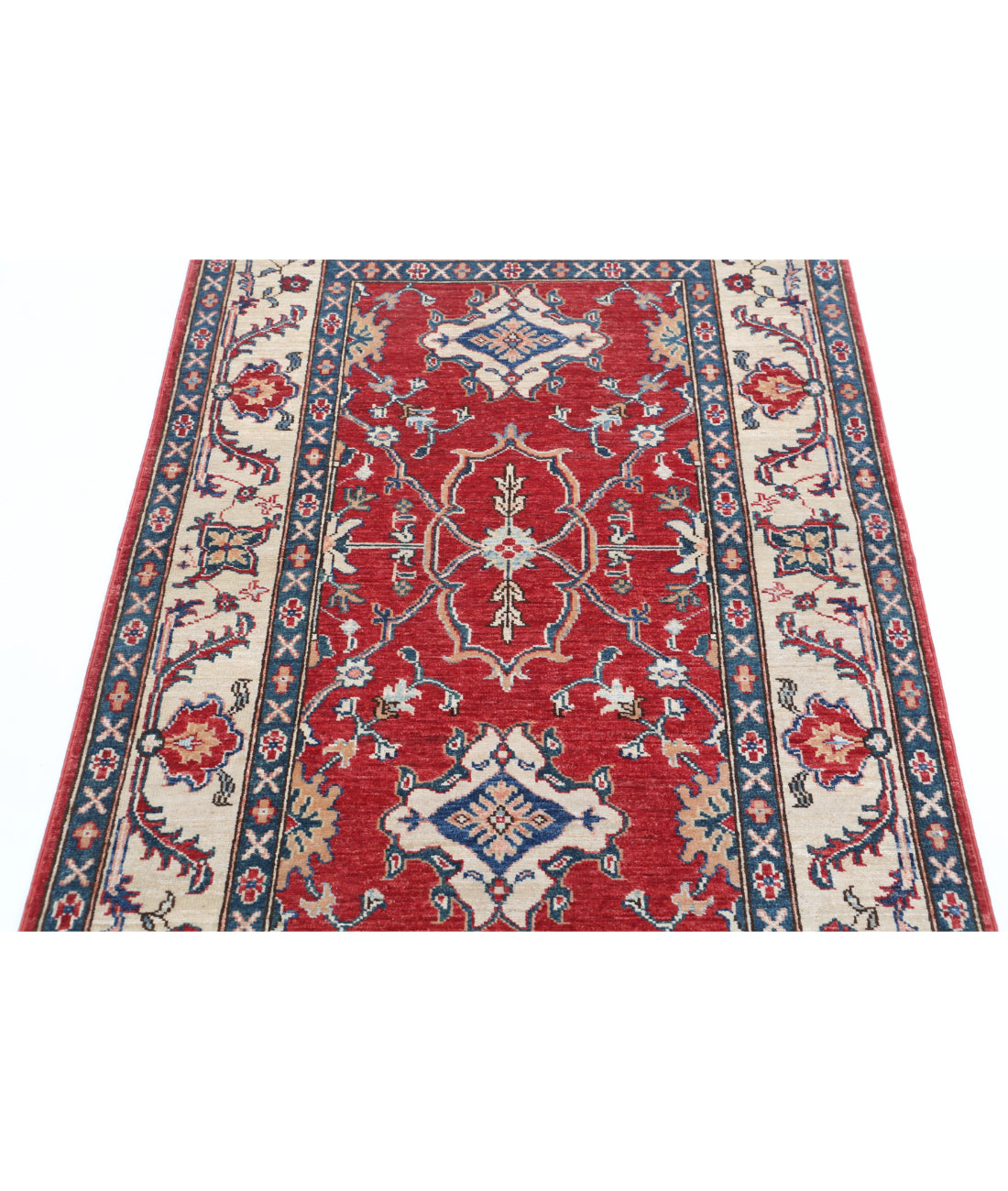 Ziegler 3'1'' X 4'10'' Hand-Knotted Wool Rug 3'1'' x 4'10'' (93 X 145) / Red / Ivory