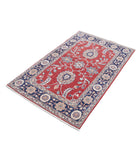 Ziegler 3'2'' X 5'1'' Hand-Knotted Wool Rug 3'2'' x 5'1'' (95 X 153) / Red / Blue