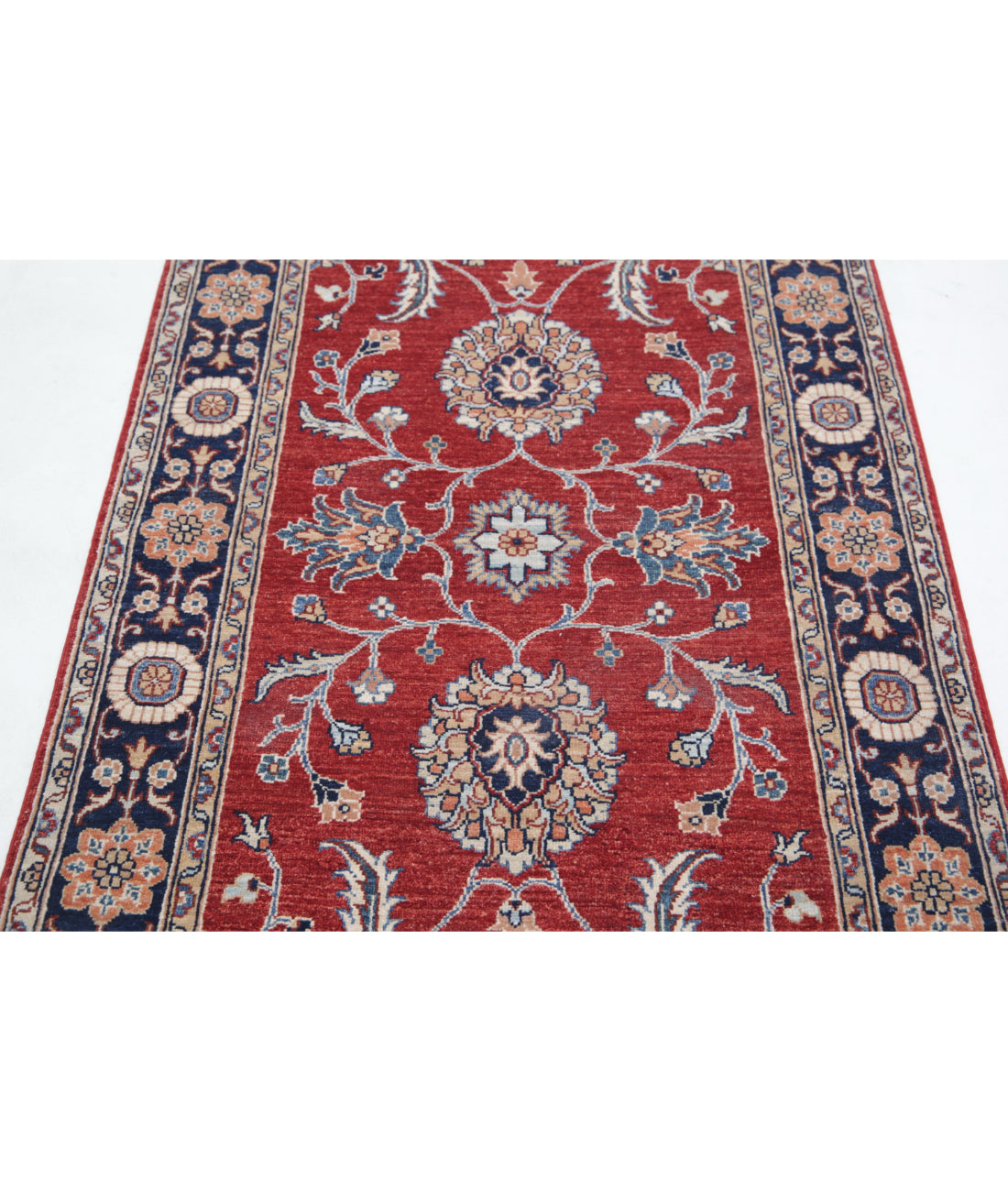 Ziegler 3'2'' X 5'1'' Hand-Knotted Wool Rug 3'2'' x 5'1'' (95 X 153) / Red / Blue