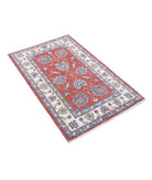 Ziegler 2'6'' X 4'0'' Hand-Knotted Wool Rug 2'6'' x 4'0'' (75 X 120) / Red / Ivory