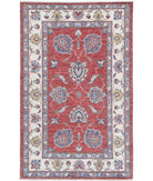 Ziegler 2'6'' X 4'0'' Hand-Knotted Wool Rug 2'6'' x 4'0'' (75 X 120) / Red / Ivory