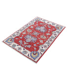 Ziegler 2'9'' X 3'10'' Hand-Knotted Wool Rug 2'9'' x 3'10'' (83 X 115) / Red / Ivory