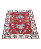 Ziegler 2'9'' X 3'10'' Hand-Knotted Wool Rug 2'9'' x 3'10'' (83 X 115) / Red / Ivory