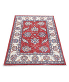 Ziegler 2'9'' X 4'2'' Hand-Knotted Wool Rug 2'9'' x 4'2'' (83 X 125) / Red / Ivory