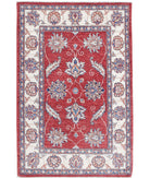 Ziegler 2'9'' X 4'2'' Hand-Knotted Wool Rug 2'9'' x 4'2'' (83 X 125) / Red / Ivory