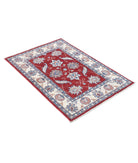 Ziegler 2'9'' X 4'0'' Hand-Knotted Wool Rug 2'9'' x 4'0'' (83 X 120) / Red / Ivory