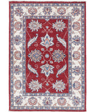 Ziegler 2'9'' X 4'0'' Hand-Knotted Wool Rug 2'9'' x 4'0'' (83 X 120) / Red / Ivory