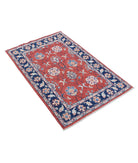 Ziegler 2'8'' X 4'3'' Hand-Knotted Wool Rug 2'8'' x 4'3'' (80 X 128) / Rust / Blue