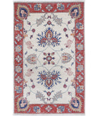 Ziegler 2'7'' X 4'3'' Hand-Knotted Wool Rug 2'7'' x 4'3'' (78 X 128) / Ivory / Rust