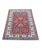 Ziegler 2'7'' X 4'1'' Hand-Knotted Wool Rug 2'7'' x 4'1'' (78 X 123) / Red / Ivory