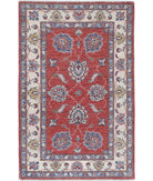 Ziegler 2'7'' X 4'1'' Hand-Knotted Wool Rug 2'7'' x 4'1'' (78 X 123) / Red / Ivory