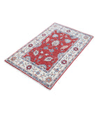 Ziegler 2'7'' X 4'2'' Hand-Knotted Wool Rug 2'7'' x 4'2'' (78 X 125) / Red / Ivory