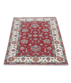 Ziegler 2'8'' X 3'9'' Hand-Knotted Wool Rug 2'8'' x 3'9'' (80 X 113) / Red / Ivory