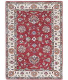 Ziegler 2'8'' X 3'9'' Hand-Knotted Wool Rug 2'8'' x 3'9'' (80 X 113) / Red / Ivory