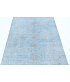 Serenity 4'1'' X 5'8'' Hand-Knotted Wool Rug 4'1'' x 5'8'' (123 X 170) / Blue / Charcoal