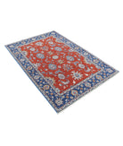 Ziegler 4'0'' X 5'9'' Hand-Knotted Wool Rug 4'0'' x 5'9'' (120 X 173) / Rust / Blue