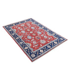 Ziegler 3'11'' X 5'8'' Hand-Knotted Wool Rug 3'11'' x 5'8'' (118 X 170) / Red / Blue