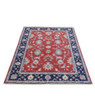 Ziegler 3'11'' X 5'8'' Hand-Knotted Wool Rug 3'11'' x 5'8'' (118 X 170) / Red / Blue