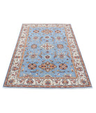 Ziegler 3'11'' X 5'8'' Hand-Knotted Wool Rug 3'11'' x 5'8'' (118 X 170) / Blue / Ivory