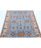 Ziegler 3'11'' X 5'8'' Hand-Knotted Wool Rug 3'11'' x 5'8'' (118 X 170) / Blue / Ivory