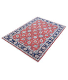 Ziegler 4'0'' X 5'9'' Hand-Knotted Wool Rug 4'0'' x 5'9'' (120 X 173) / Red / Blue