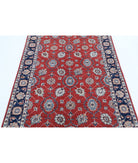 Ziegler 4'0'' X 5'9'' Hand-Knotted Wool Rug 4'0'' x 5'9'' (120 X 173) / Red / Blue