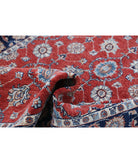 Ziegler 4'0'' X 5'9'' Hand-Knotted Wool Rug 4'0'' x 5'9'' (120 X 173) / Red / Blue