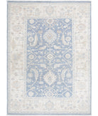 Serenity 4'2'' X 5'9'' Hand-Knotted Wool Rug 4'2'' x 5'9'' (125 X 173) / Grey / Ivory