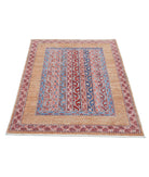 Shaal 3'4'' X 4'8'' Hand-Knotted Wool Rug 3'4'' x 4'8'' (100 X 140) / Gold / Multi