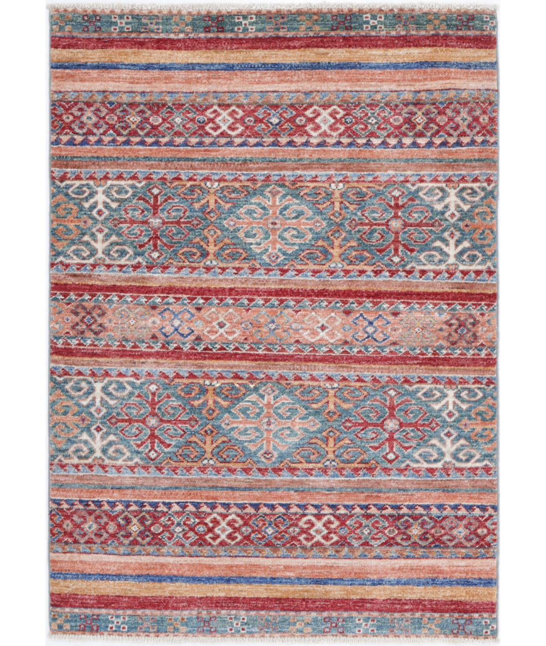 Khurjeen 2'8'' X 3'9'' Hand-Knotted Wool Rug 2'8'' x 3'9'' (80 X 113) / Multi / Multi