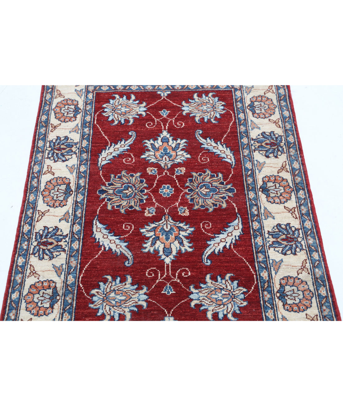 Ziegler 2'9'' X 4'1'' Hand-Knotted Wool Rug 2'9'' x 4'1'' (83 X 123) / Red / Ivory