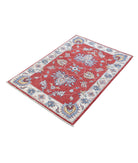 Ziegler 2'9'' X 4'0'' Hand-Knotted Wool Rug 2'9'' x 4'0'' (83 X 120) / Red / Ivory