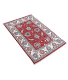 Ziegler 2'8'' X 4'1'' Hand-Knotted Wool Rug 2'8'' x 4'1'' (80 X 123) / Red / Ivory