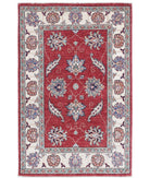 Ziegler 2'8'' X 4'1'' Hand-Knotted Wool Rug 2'8'' x 4'1'' (80 X 123) / Red / Ivory