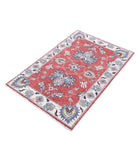 Ziegler 2'9'' X 4'1'' Hand-Knotted Wool Rug 2'9'' x 4'1'' (83 X 123) / Red / Ivory