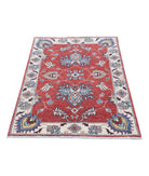 Ziegler 2'9'' X 4'1'' Hand-Knotted Wool Rug 2'9'' x 4'1'' (83 X 123) / Red / Ivory