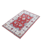 Ziegler 2'8'' X 4'3'' Hand-Knotted Wool Rug 2'8'' x 4'3'' (80 X 128) / Red / Ivory