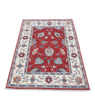 Ziegler 2'8'' X 4'3'' Hand-Knotted Wool Rug 2'8'' x 4'3'' (80 X 128) / Red / Ivory