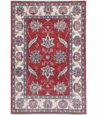 Ziegler 2'9'' X 4'3'' Hand-Knotted Wool Rug 2'9'' x 4'3'' (83 X 128) / Red / Ivory